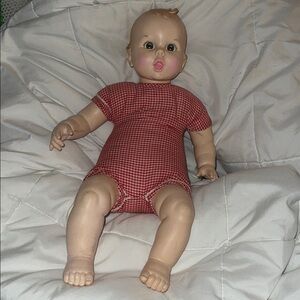 Gerber baby doll vinyl hard plastic face limbs soft body 1970 tilting eyes cute